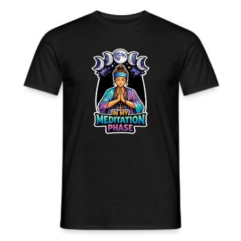 Mondmeditation, Mondachtsamkeit, Spirituell - Männer T-Shirt - Schwarz - Vorne - AI Model Male 178 light (178cm)