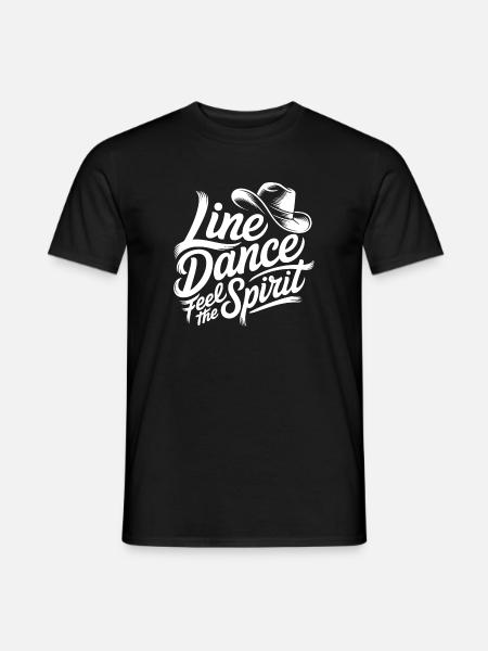 Line Dance Spirit - T-shirt homme - noir