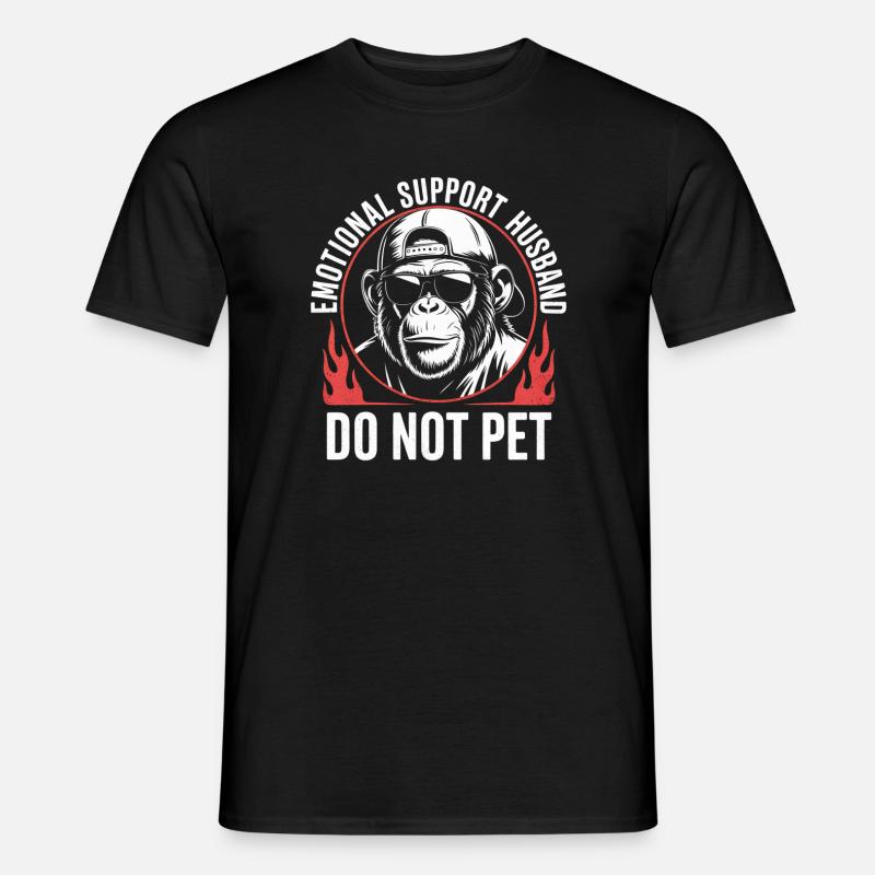 Emotional Support Husband Tee - Men’s T-shirt - black