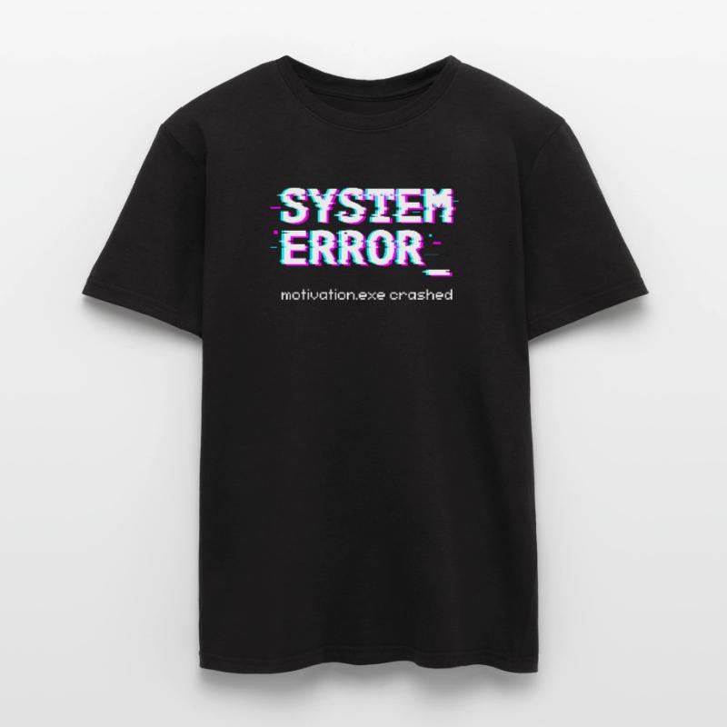 System error Motivation.exe crashed Men's T-Shirt