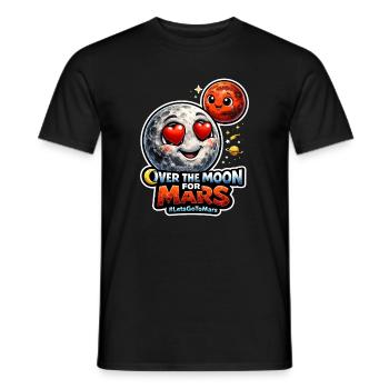 Lass Uns Zum Mars Gehen. Mars-erkundungsmission - Männer T-Shirt - Schwarz - Vorne - AI Model Male 178 light (178cm)
