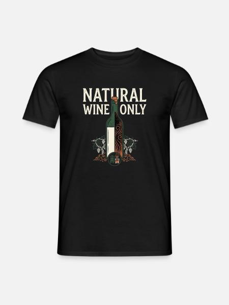 Natural Wine Only - Men's T-Shirt - black