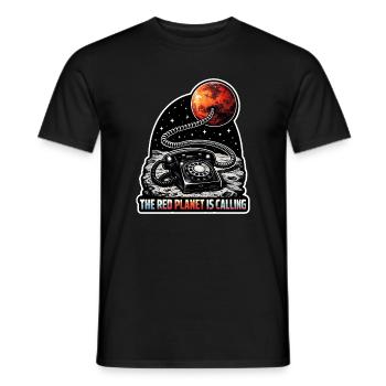 Lass Uns Zum Mars Gehen. Mars-erkundungsmission - Männer T-Shirt - Schwarz - Vorne - AI Model Male 178 light (178cm)