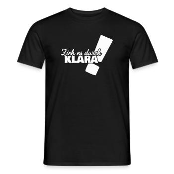 Geschenk für Klara - Männer T-Shirt - Schwarz - Vorne - AI Model Male 178 light (178cm)