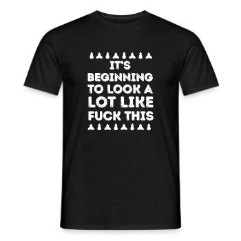 Sta iniziando a sembrare molto frustrazione - T-shirt uomo - nero - Fronte - AI Model Male 178 light (178cm)