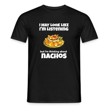 Nachos Tagträume Grafik-T-Shirt - Männer T-Shirt - Schwarz - Vorne - AI Model Male 178 light (178cm)