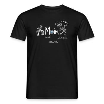 MOIN Urlaub Schietwetter Küste - Männer T-Shirt - Schwarz - Vorne - AI Model Male 178 light (178cm)