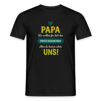 Papa Perfektes Geschenk Lustiger Spruch - Männer T-Shirt - Schwarz - Vorne - AI Model Male 178 light (178cm)