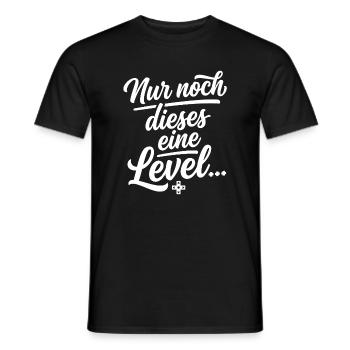 Nur noch dieses eine Level Gamer Geschenk - Männer T-Shirt - Schwarz - Vorne - AI Model Male 178 light (178cm)