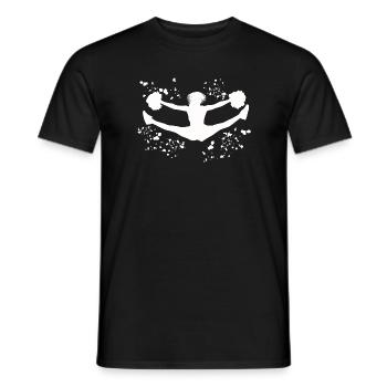 Cheerpom pom girls Mom Cheerleading - T-shirt homme - noir - Devant - AI Model Male 178 light (178cm)