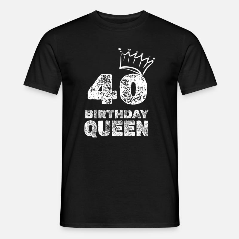 40 - Männer T-Shirt - Schwarz