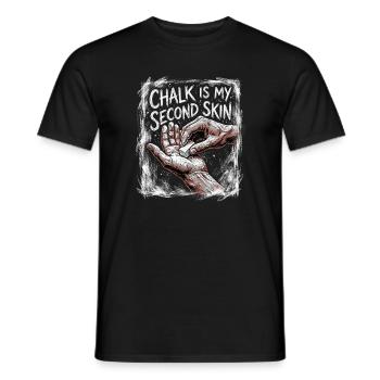 Peau de calisthénie - T-shirt homme - noir - Devant - AI Model Male 178 light (178cm)