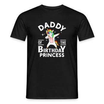 Dabbing Birthday Princess - Men's T-Shirt - black - Front - AI Model Male 178 light (178cm)