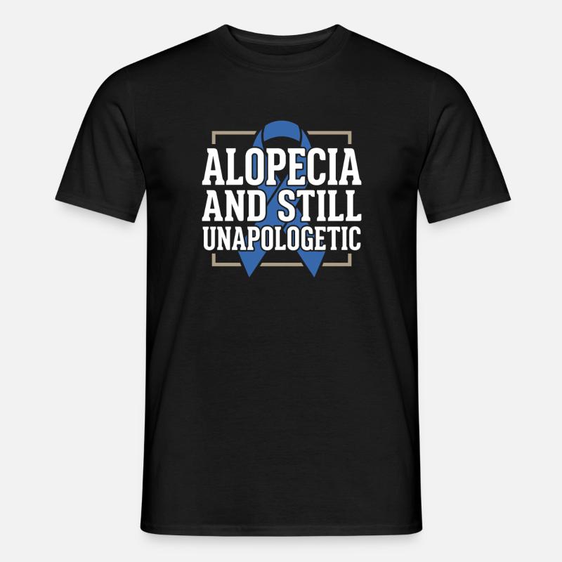 Alopezie-bewusstsein Alopecia Areata Haarausfall - Männer T-Shirt - Schwarz