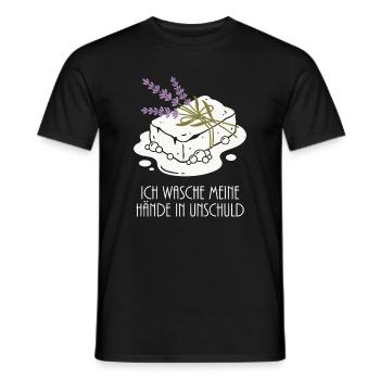 Soaps Foam Lavender Hobby - Men's T-Shirt - black - Front - AI Model Male 178 light (178cm)