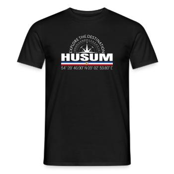 Husum - Men's T-Shirt - black - Front - AI Model Male 178 light (178cm)