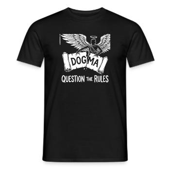 Dogma Flight: Ask the Rules - Men's T-Shirt - black - Front - AI Model Male 178 light (178cm)