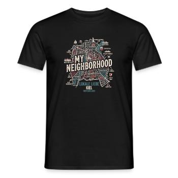 My Hood Kiel - Männer T-Shirt - Schwarz - Vorne - AI Model Male 178 light (178cm)