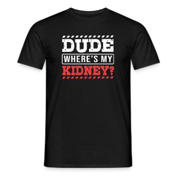 Nierenspender Spender Niere - Männer T-Shirt - Schwarz - Vorne - AI Model Male 178 light (178cm)