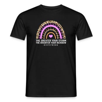 Ivf Retrieval Day Fertilization Test Tube - Men's T-Shirt - black - Front - AI Model Male 178 light (178cm)