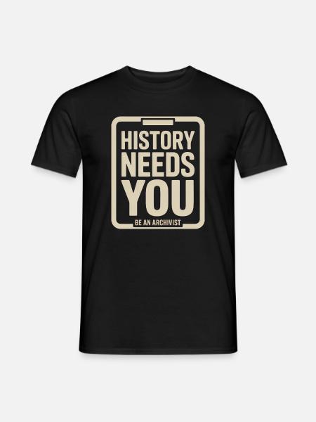 L’histoire exige que tu sois archiviste - T-shirt homme - noir