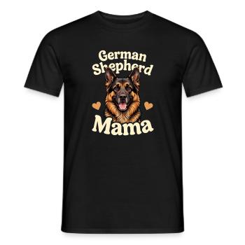 German Shepherd Mom Shepherd Gift - Men's T-Shirt - black - Front - AI Model Male 178 light (178cm)