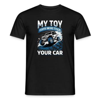 UTV Off Road 4 Wheeler Side by side - Männer T-Shirt - Schwarz - Vorne - AI Model Male 178 light (178cm)