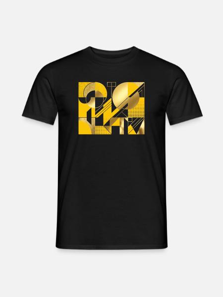 Crazy Gold House - Männer T-Shirt - Schwarz