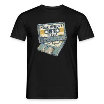 Full Memory - Men's T-Shirt - black - Front - AI Model Male 178 light (178cm)