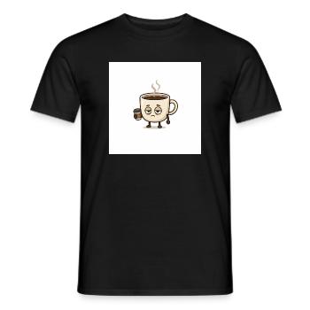 I am tired - Men's T-Shirt - black - Front - AI Model Male 178 light (178cm)