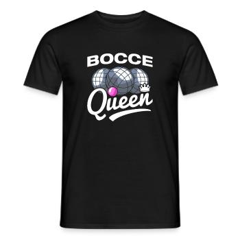 Bocce Queen Petanque Boule Player - Men's T-Shirt - black - Front - AI Model Male 178 light (178cm)