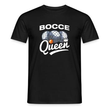 Bocce Queen Petanque Boule Player - Men's T-Shirt - black - Front - AI Model Male 178 light (178cm)