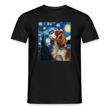 Cavalier King Charles Spaniel - Men's T-Shirt - black - Front - AI Model Male 178 light (178cm)