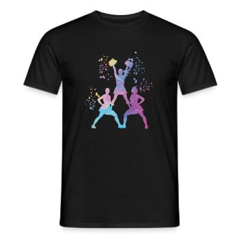 Cheerpom pom girls Mom Cheerleading - T-shirt homme - noir - Devant - AI Model Male 178 light (178cm)