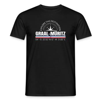 Graal-Müritz - Männer T-Shirt - Schwarz - Vorne - AI Model Male 178 light (178cm)