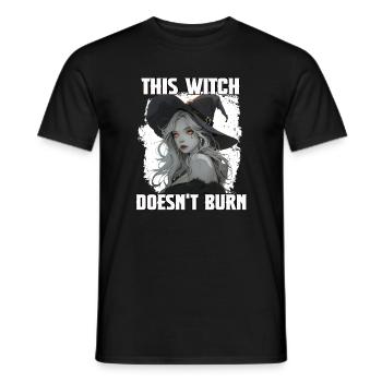 Hexen Damen T Hexen Spruch | Halloween Party Hexen - Männer T-Shirt - Schwarz - Vorne - AI Model Male 178 light (178cm)