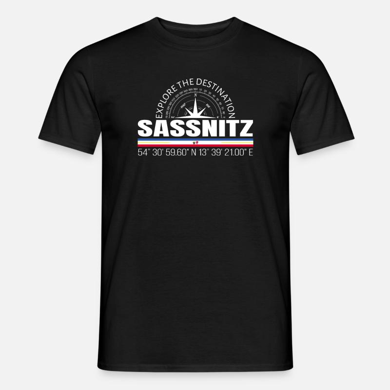 Sassnitz - Männer T-Shirt - Schwarz