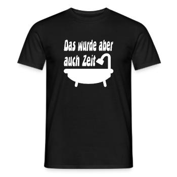 Baden - Männer T-Shirt - Schwarz - Vorne - AI Model Male 178 light (178cm)