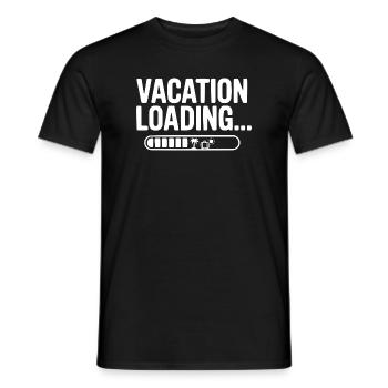 Chargement de vacances... - T-shirt homme - noir - Devant - AI Model Male 178 light (178cm)