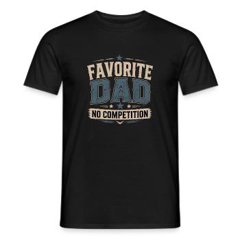 Favorite Dad Full Time Legend Father's Day Humor - Men's T-Shirt - black - Front - AI Model Male 178 light (178cm)
