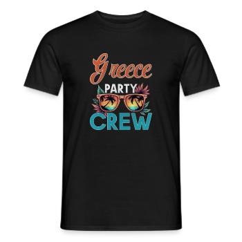 Greece Crew - Männer T-Shirt - Schwarz - Vorne - AI Model Male 178 light (178cm)