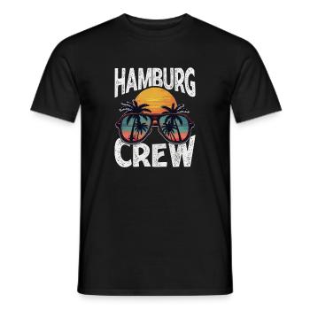 Hamburg Crew - Men's T-Shirt - black - Front - AI Model Male 178 light (178cm)