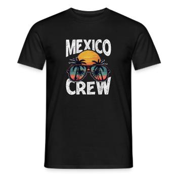 Mexiko Crew - Männer T-Shirt - Schwarz - Vorne - AI Model Male 178 light (178cm)