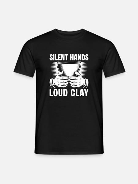 Pottery Artists Loud Clay Pottery - Männer T-Shirt - Schwarz