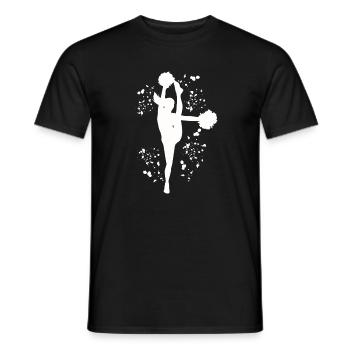 Cheerpom pom girls Mom Cheerleading - T-shirt homme - noir - Devant - AI Model Male 178 light (178cm)