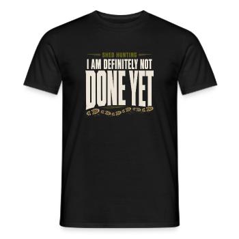 Schuppen-jagd-schuppen-jäger-geweih-jagd-weißwedel - Männer T-Shirt - Schwarz - Vorne - AI Model Male 178 light (178cm)