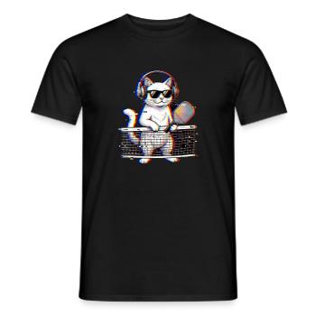 C’était drôle, c’était sorti ? Ramete de pickleball rétro - T-shirt homme - noir - Devant - AI Model Male 178 light (178cm)
