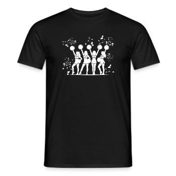 Cheerpom pom girls Mom Cheerleading - T-shirt homme - noir - Devant - AI Model Male 178 light (178cm)