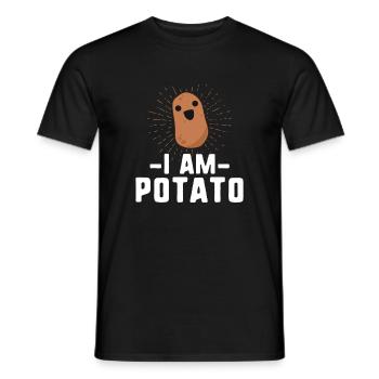 Sunburst-Kartoffel Ich bin Kartoffel - Männer T-Shirt - Schwarz - Vorne - AI Model Male 178 light (178cm)