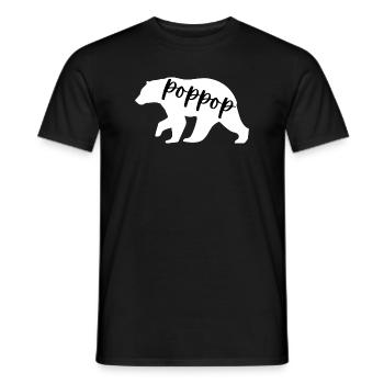 Ours poppop - T-shirt homme - noir - Devant - AI Model Male 178 light (178cm)